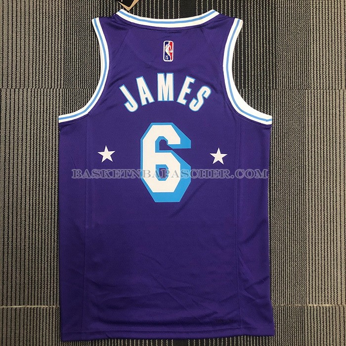 Maillot Los Angeles Lakers LeBron James NO 6 Ville Edition 2021-22 Volet